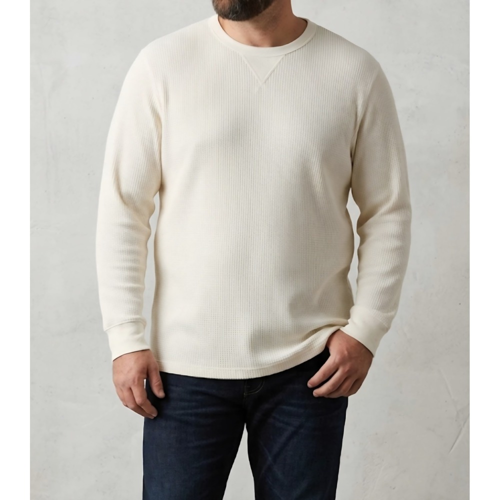 Men's Sonoma Goods For Life® The Essential Waffle Thermal Tee Color: Ivory...